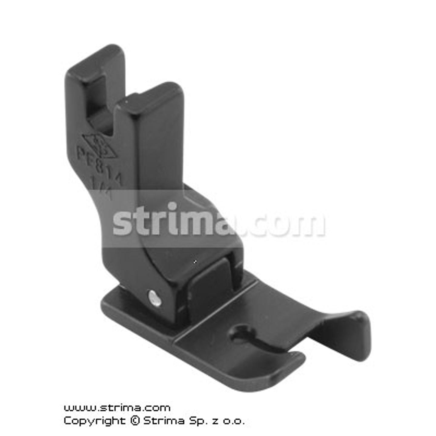 PTFE coated foot with right edge guide 6.4mm