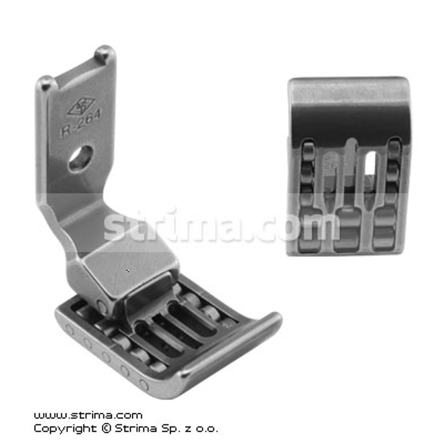 Roller foot for two needle lockstitch machine 6.4mm