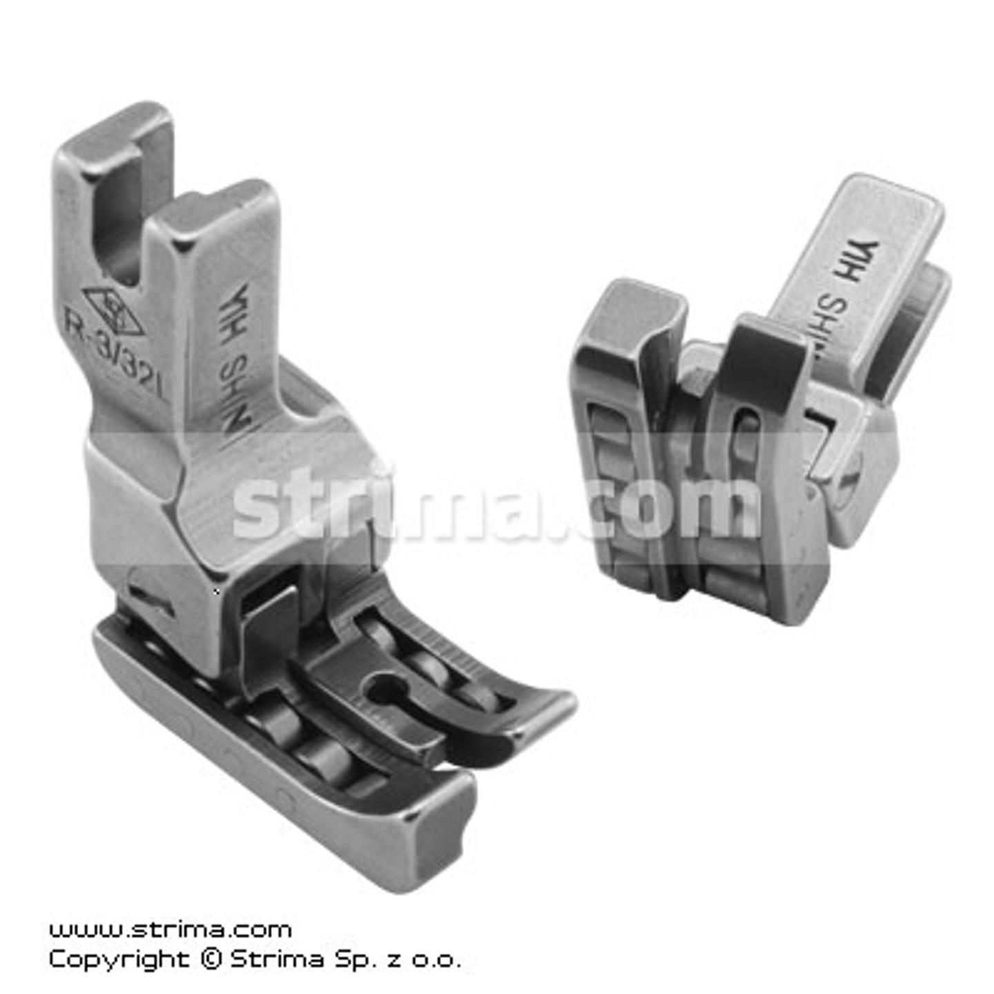 Compensating roller foot, left 2.4mm