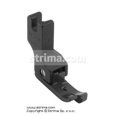 Compensting PTFE coated foot for fine knitwear, narrow, right 0.8mm