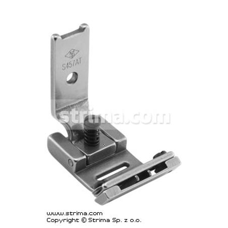 Foot for zigzag max 10mm with twosided adjustable tape guide and adjustable runner angle