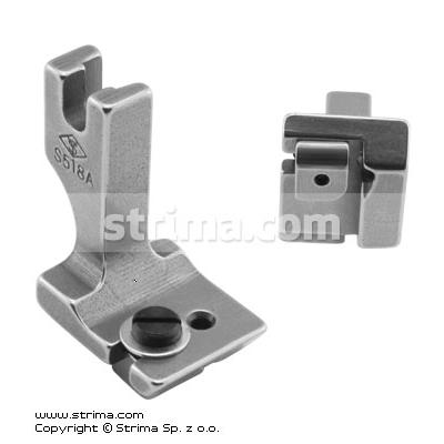 Adjustable invisible zipper foot