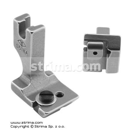 Adjustable invisible zipper foot