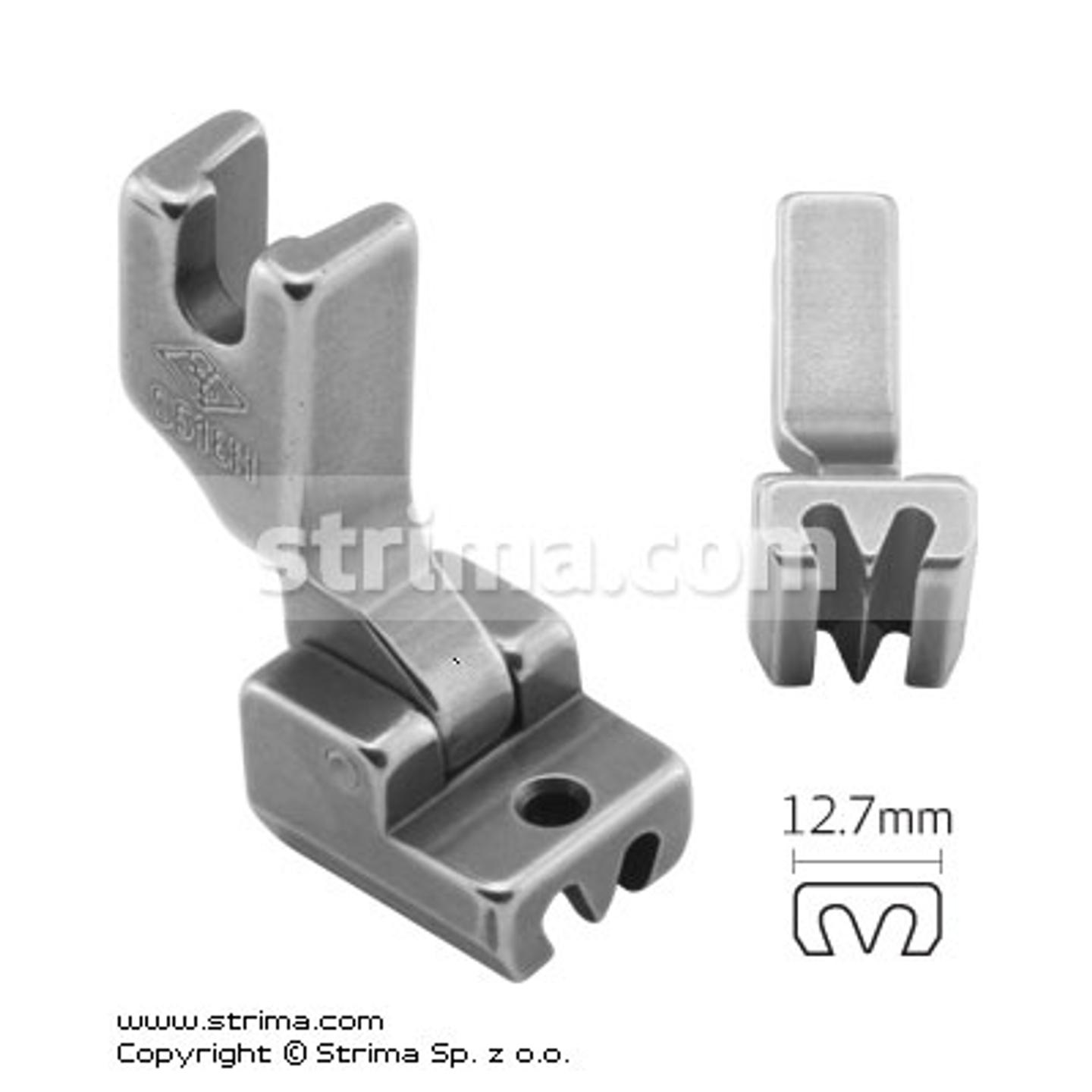 Invisible zipper foot