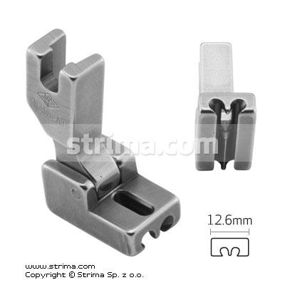 Invisible zipper needle feed foot