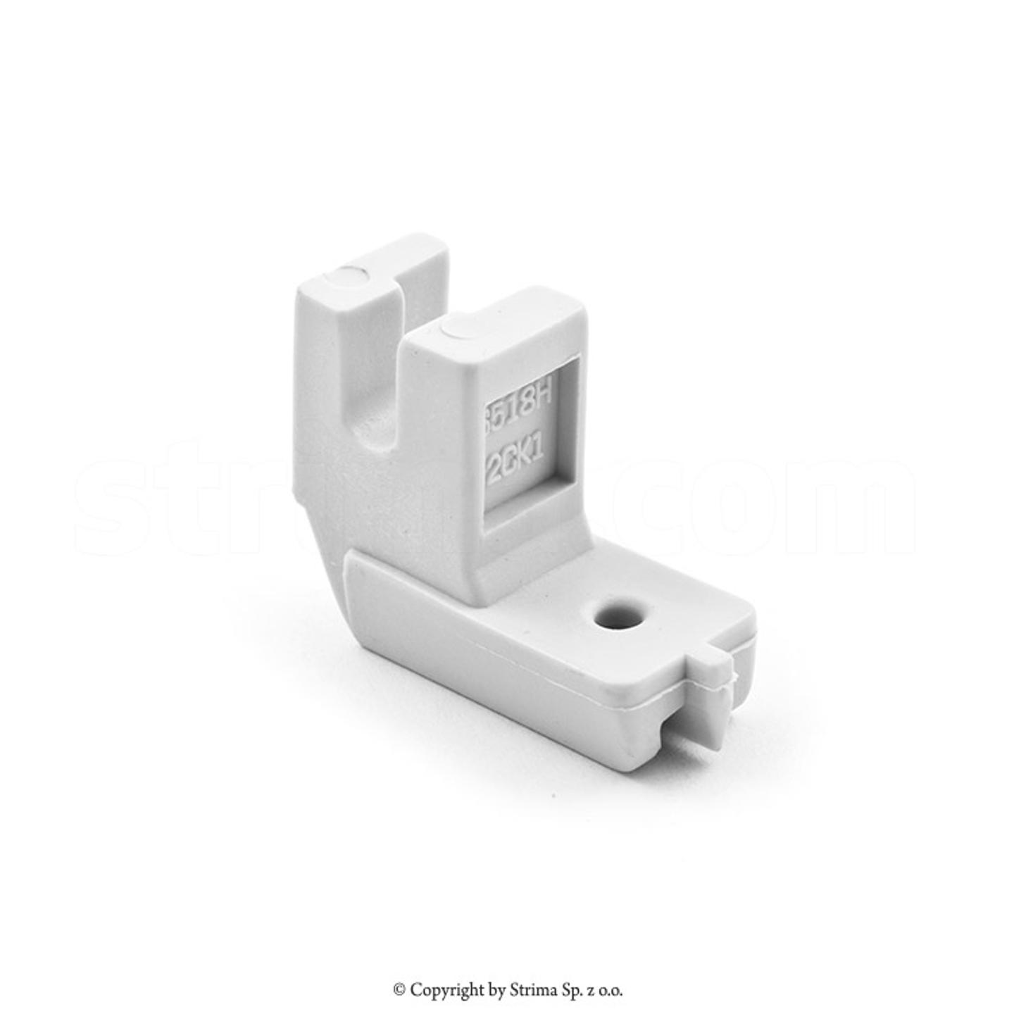 Plastic invisible zipper foot