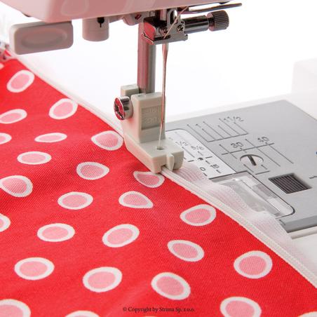 Stopka do wszywania zamków krytych, niskie mocowanie, do maszyn domowych