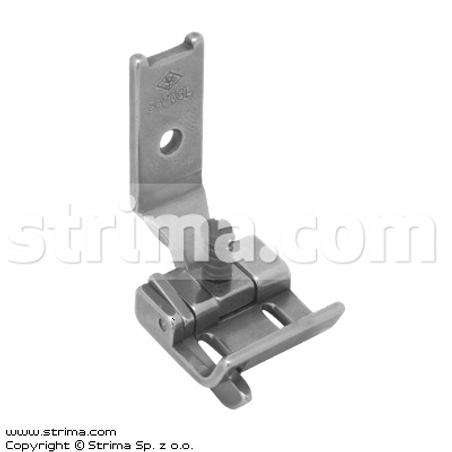 Foot for two needle lockstitch machine 5/16" with left gauge and adjustable runner angle
