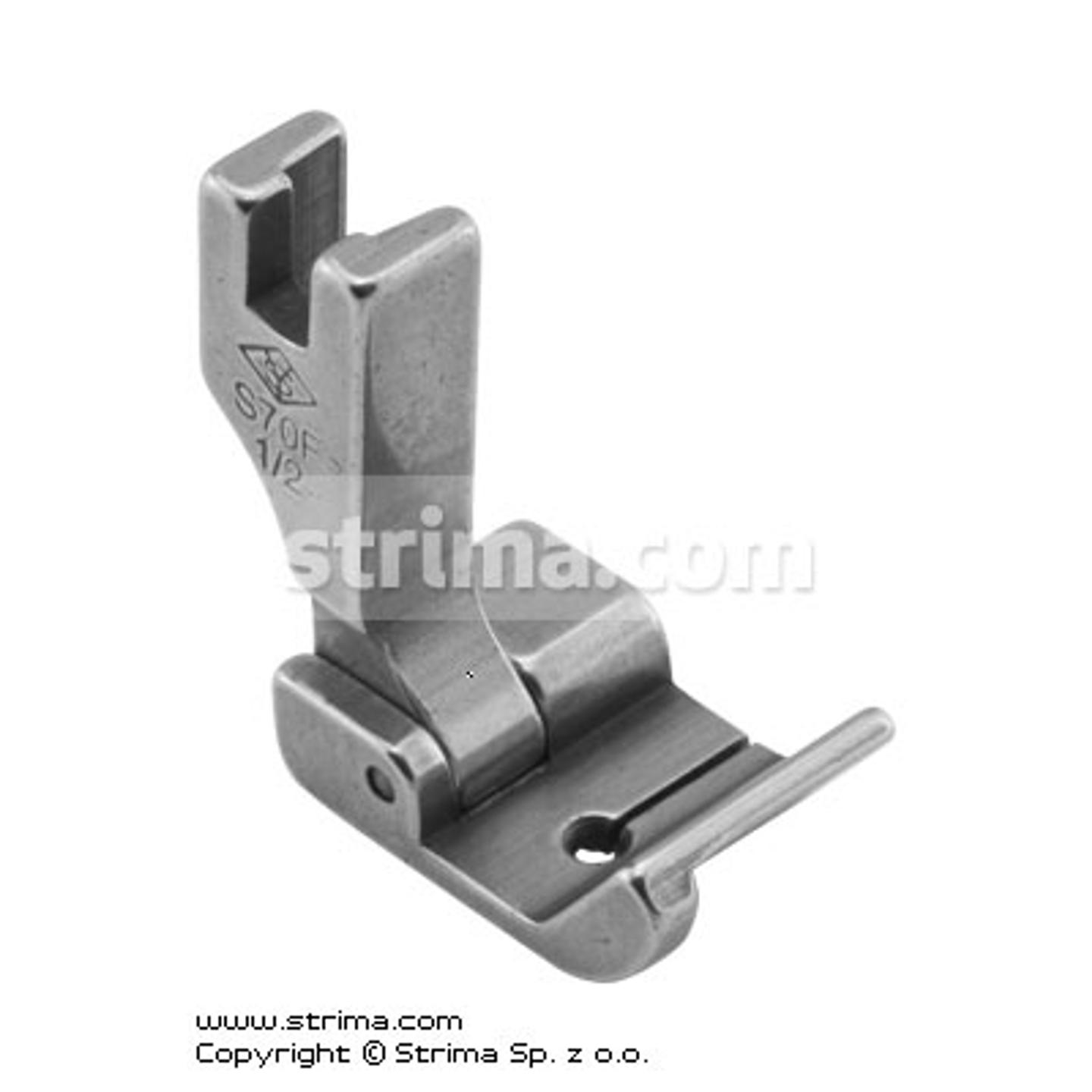 Foot for binders and hemmers, width 12.7 mm