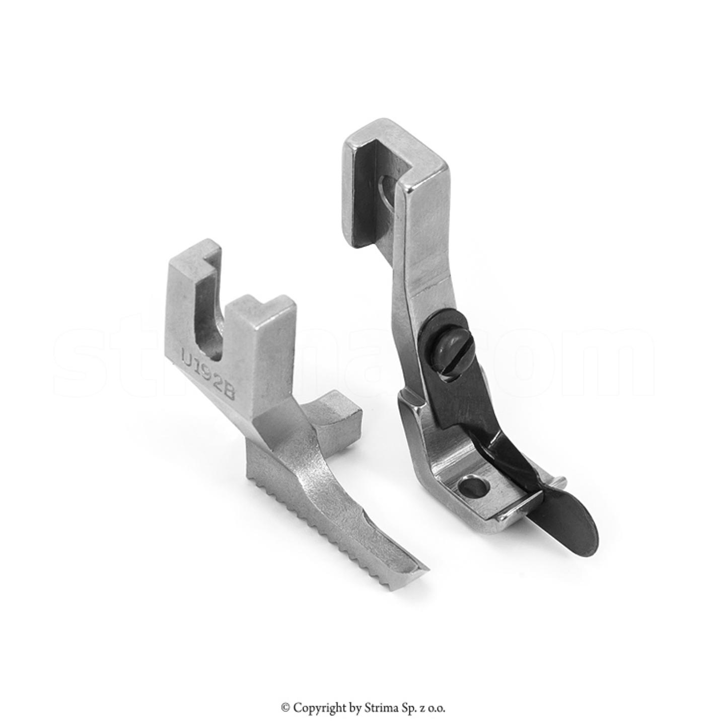 Zestaw stopek kroczących z liniałem sprężynowym 4mm do Zoje ZJ0303, Juki DU-1181N, Siruba YF-616, Mitsubishi DY-350, Texi Walker