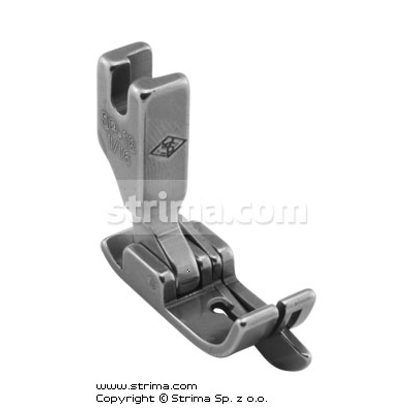 Compensating foot 1.6mm with springing right gauge