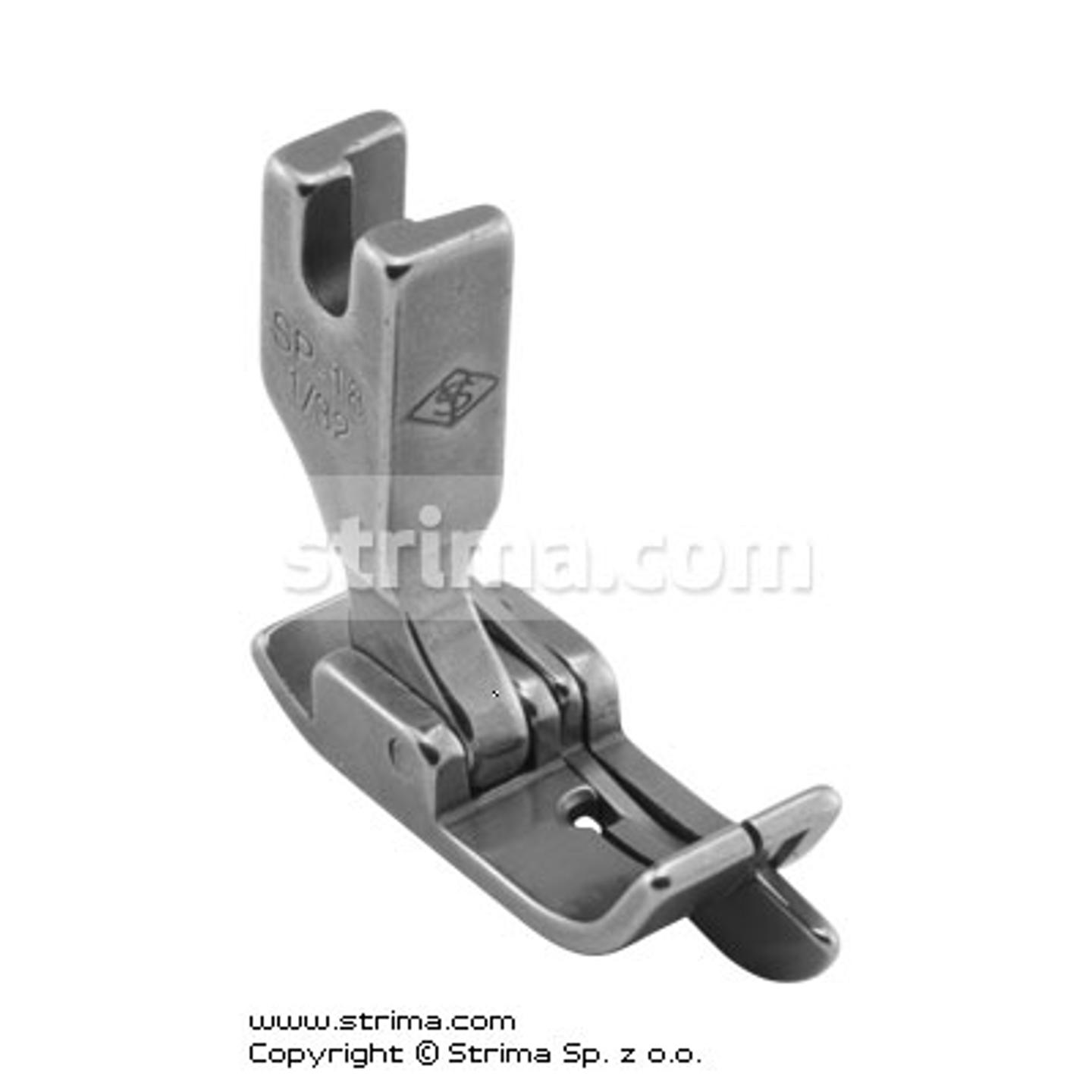 Compensating foot 0.8mm with springing right gauge