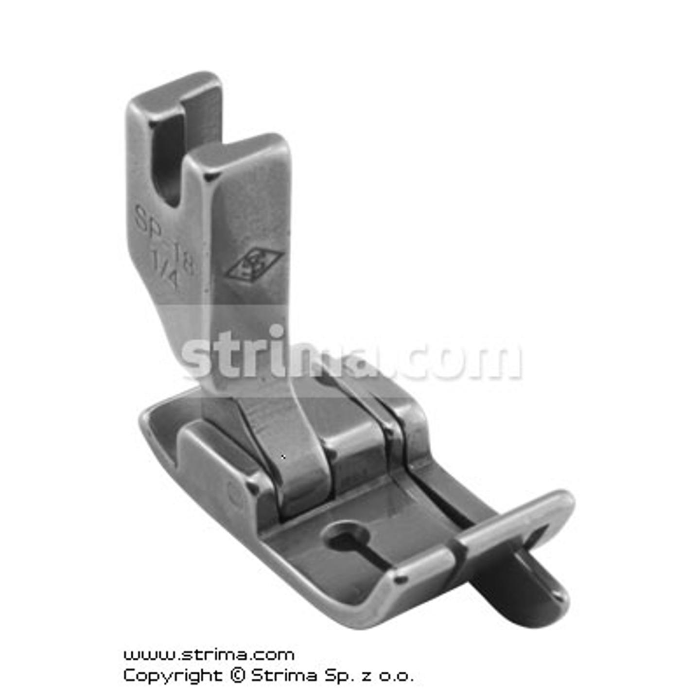 Compensating foot 6.4mm with springing right gauge