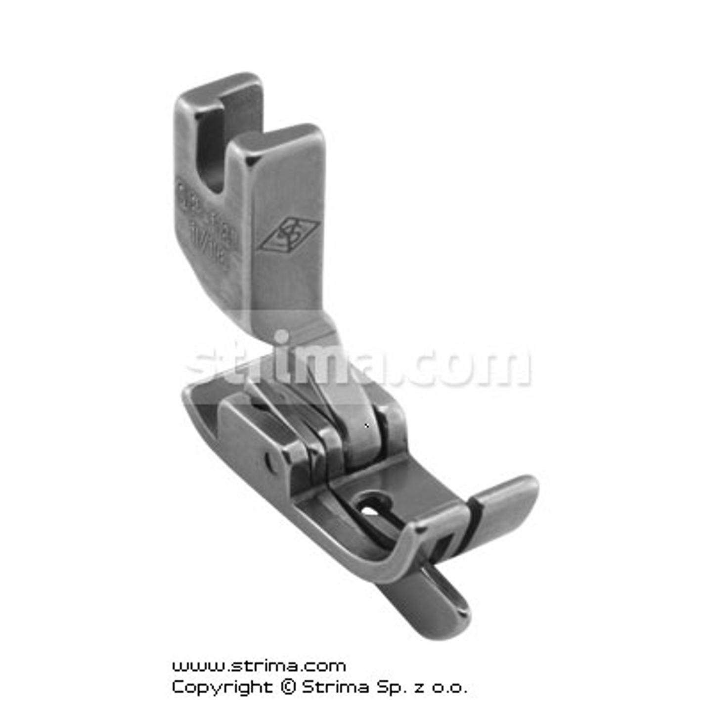 Compensating foot 1.6mm with springing left gauge