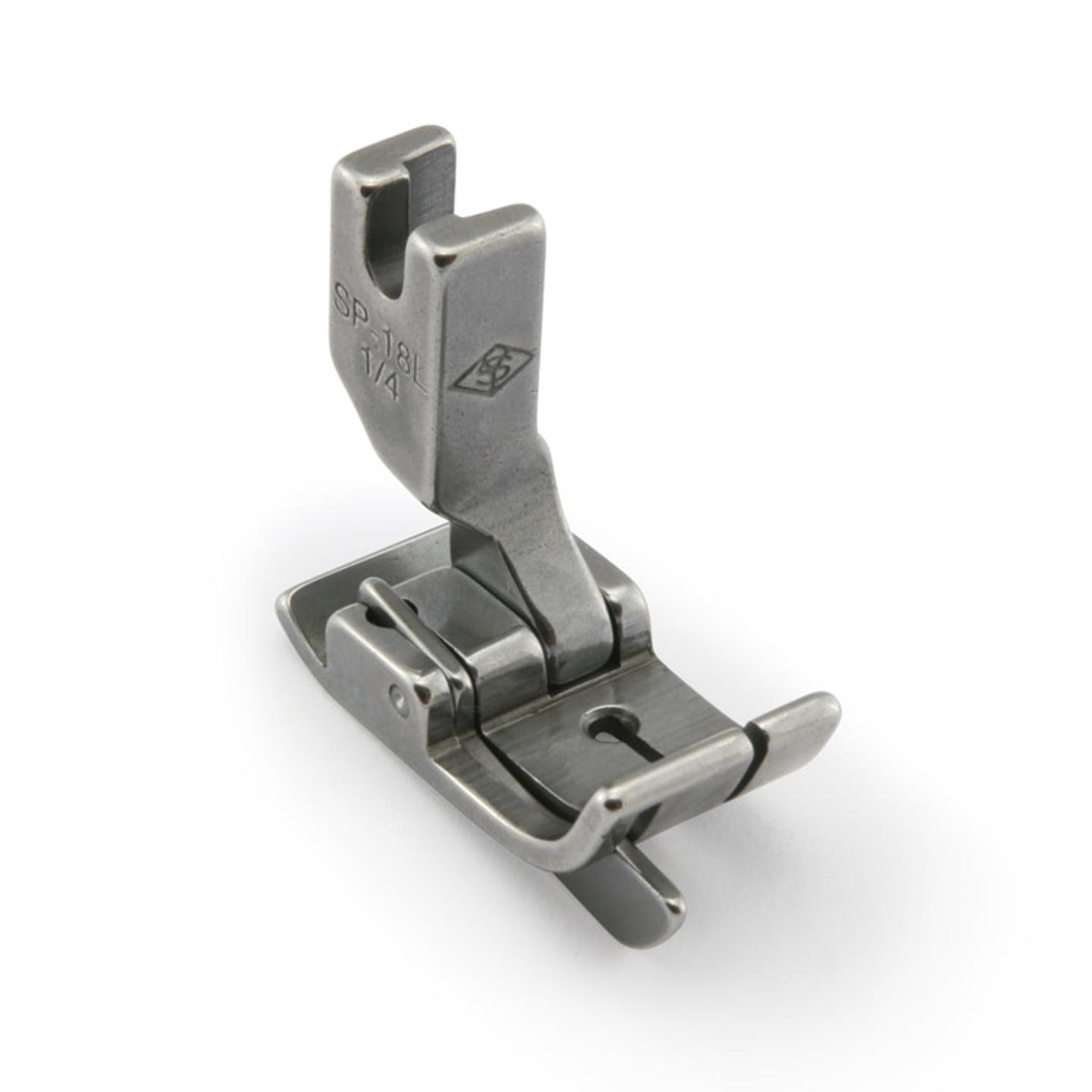 Needle feed foot with left gauge 6.4mm