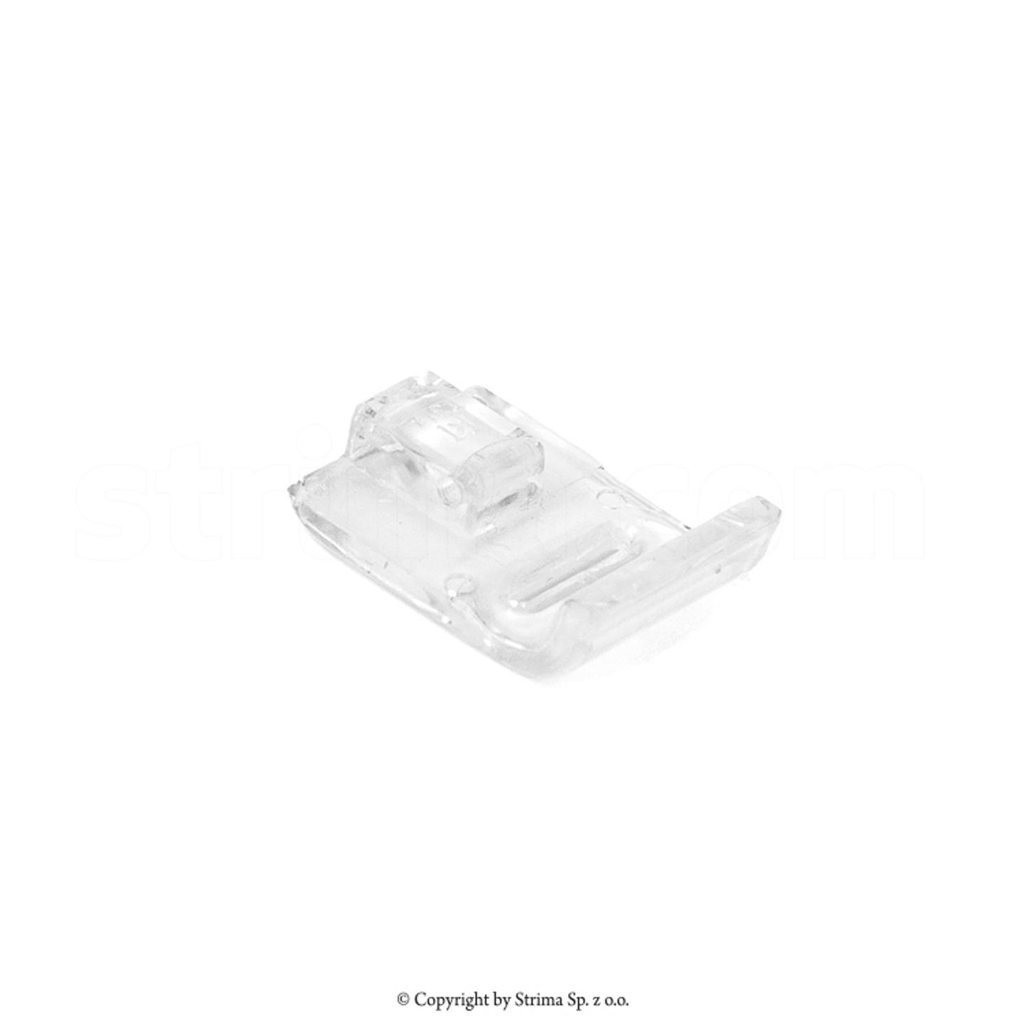 Płoza stopki do zygzaka, przezroczysta, szer płozy 19mm, otwór igły: 11,5mm x 2mm