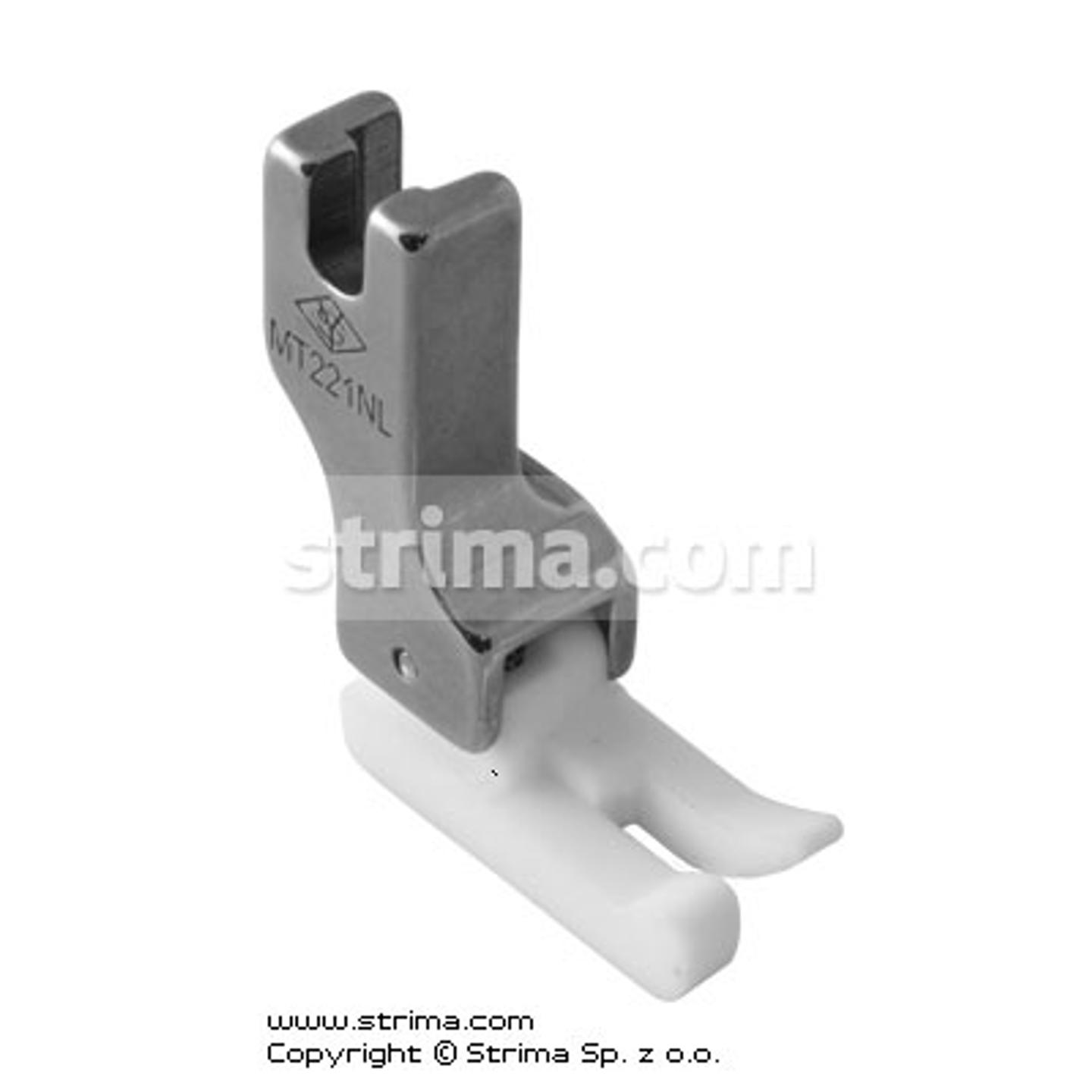 Compensating PTFE foot, left 1.6mm, narrow