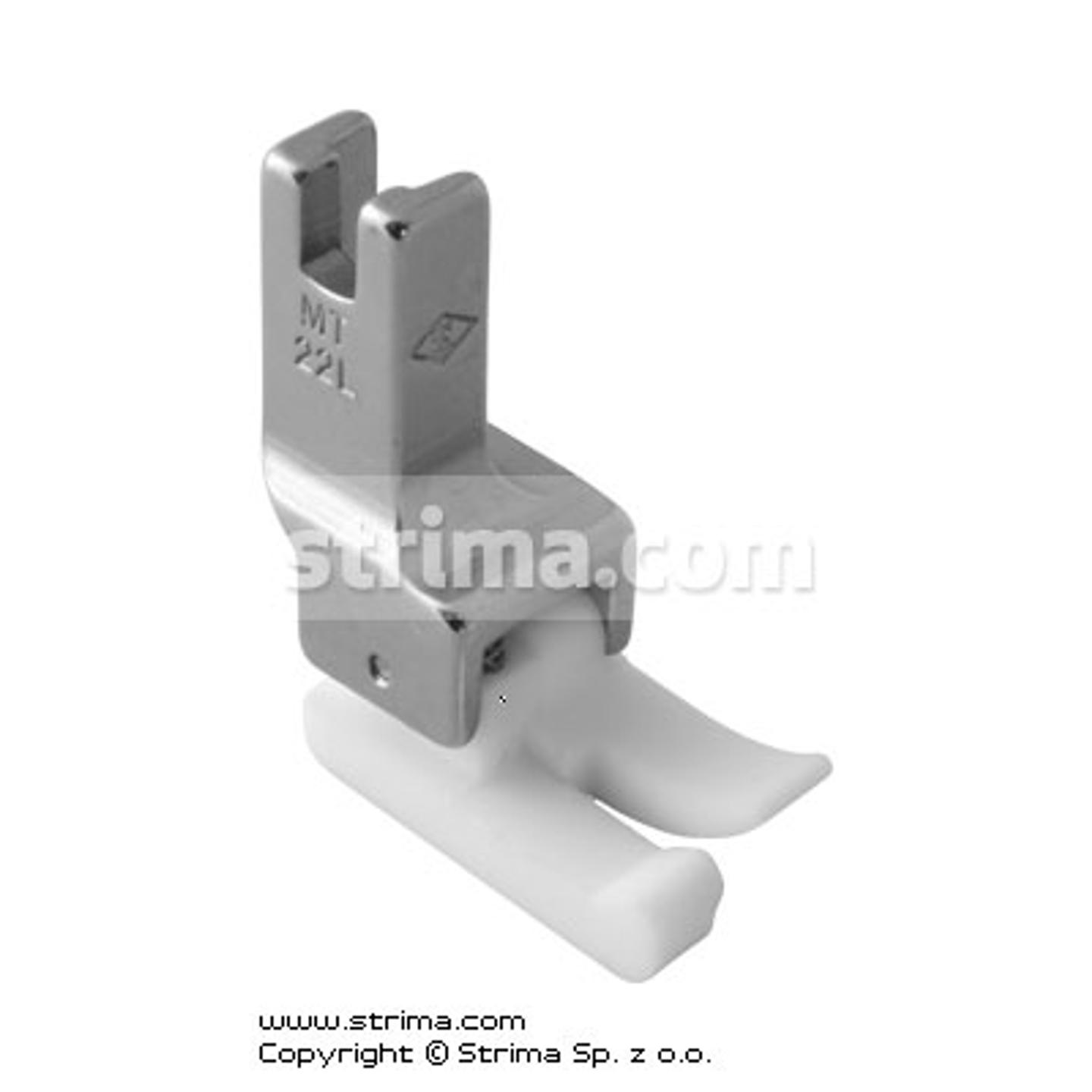 Compensating PTFE foot, left 0.8mm