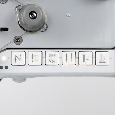 Automatyczna stebnówka tapicerska i kaletnicza z potrójnym transportem, szpulka 32 mm - głowica