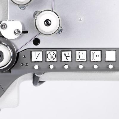 Lockstitch machine for sewing thick fabrics with automatic functions, unison feed and built-in motor - complete set