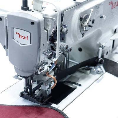 Single needle lockstitch machine with binder, edge trimmer and built-in motor - head only