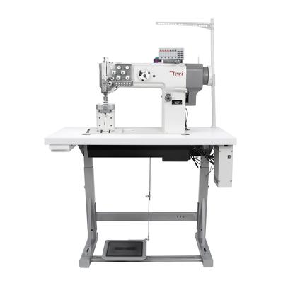 Double needle heavy duty postbed sewing machine with unison feed - complete set