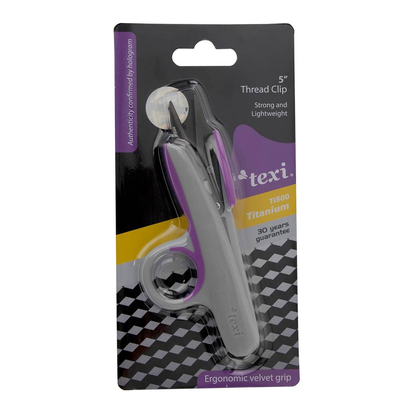 5" (12 cm) Titanium coated thread clip