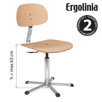 Industrial rotary chair (plywood) - pneumatic lift