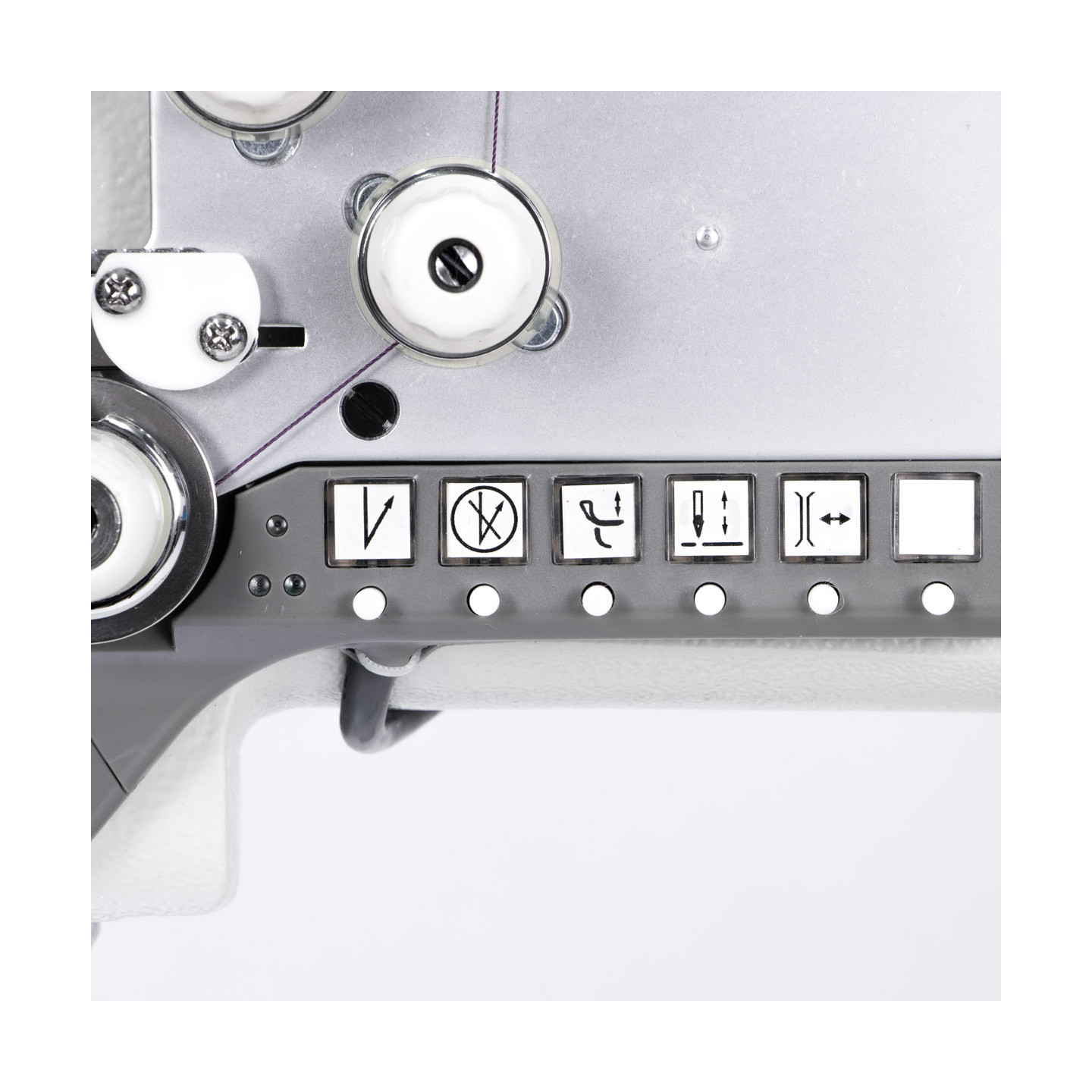 Lockstitch machine for sewing thick fabrics with automatic functions, unison feed and built-in motor - complete set