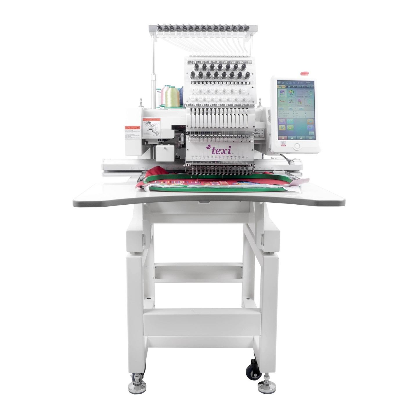 15 needle embroidery machine with working area 600 x 400 mm + hoop SET+ free set of threads