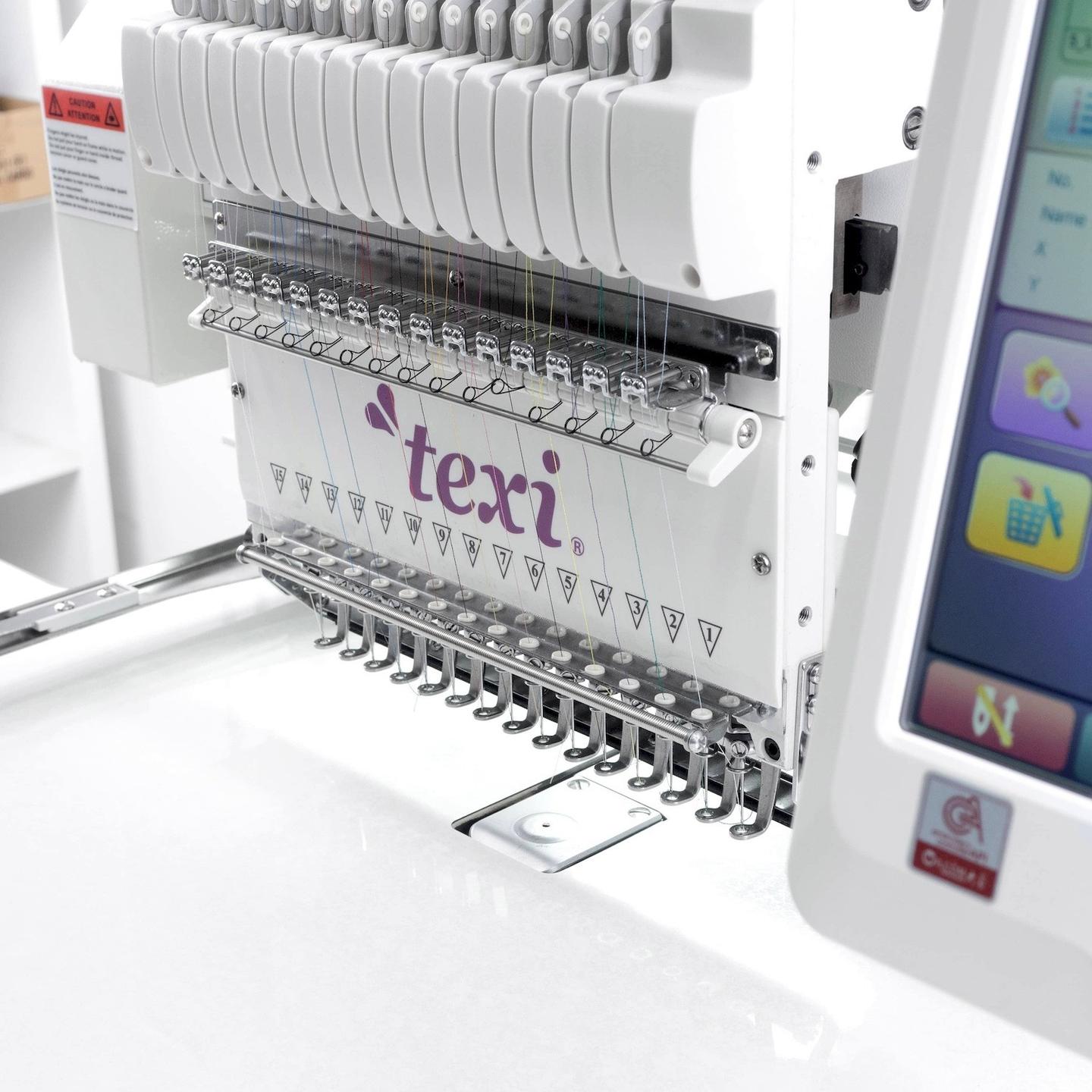 15 needle embroidery machine with working area 600 x 400 mm + hoop SET+ free set of threads