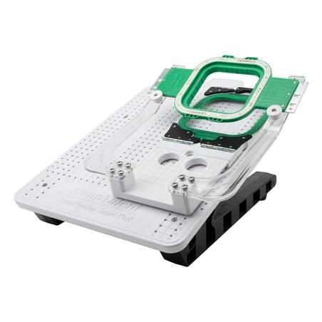 Hoop station for magnetic frames